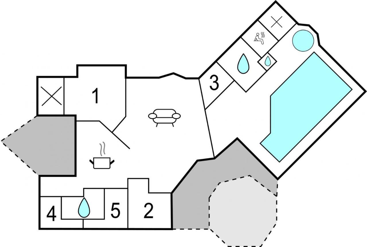 Kranich Poolferienhaus Hohendorf (Nordvorpommern) Exterior foto